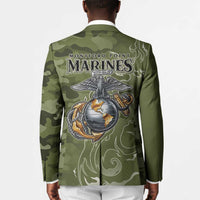 Montford Point Marines Blazer Flame Fire Military Green Camo