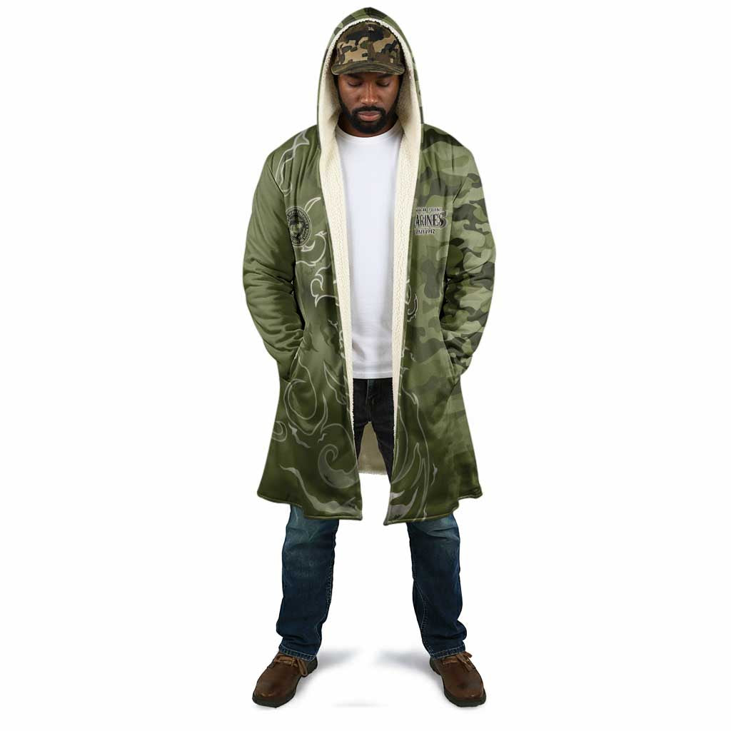 Montford Point Marines Cloak Flame Fire Military Green Camo