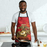 Montford Point Marines Apron Flame Fire Military Red Camo