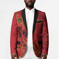 Montford Point Marines Blazer Flame Fire Military Red Camo