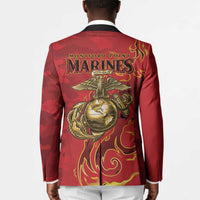 Montford Point Marines Blazer Flame Fire Military Red Camo