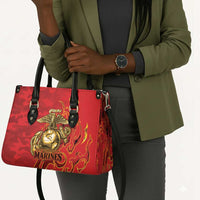 Montford Point Marines Leather Bag Flame Fire Military Red Camo