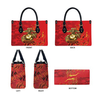 Montford Point Marines Leather Bag Flame Fire Military Red Camo