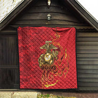 Montford Point Marines Quilt Flame Fire Military Red Camo