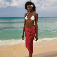 Montford Point Marines Sarong Flame Fire Military Red Camo