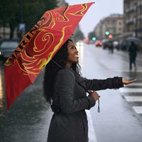Montford Point Marines Umbrella Flame Fire Military Red Camo