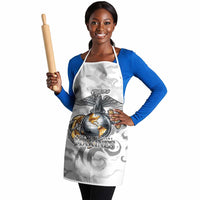 Montford Point Marines Apron Flame Fire Military White Camo