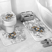 Montford Point Marines Bathroom Set Flame Fire Military White Camo