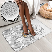 Montford Point Marines Bathroom Set Flame Fire Military White Camo