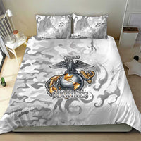 Montford Point Marines Bedding Set Flame Fire Military White Camo