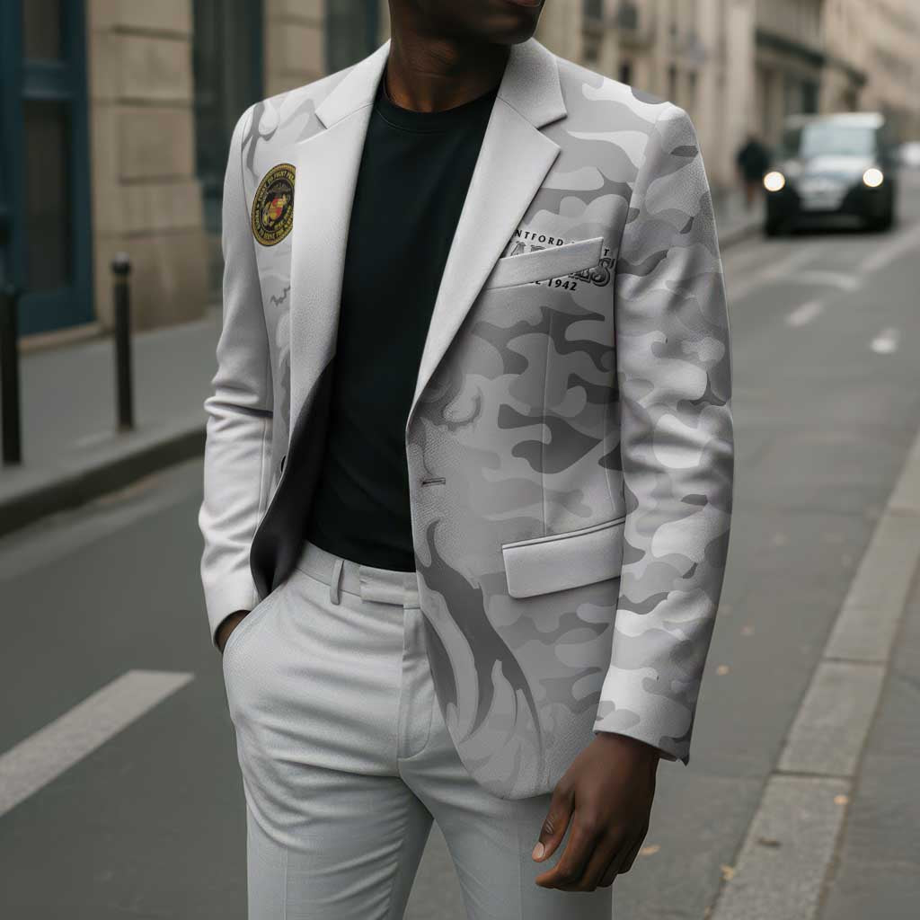 Montford Point Marines Blazer Flame Fire Military White Camo