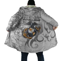 Montford Point Marines Cloak Flame Fire Military White Camo