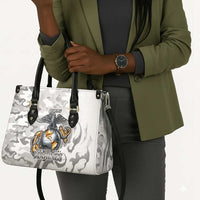 Montford Point Marines Leather Bag Flame Fire Military White Camo