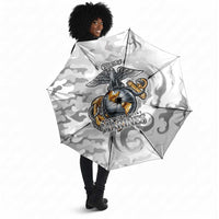 Montford Point Marines Umbrella Flame Fire Military White Camo