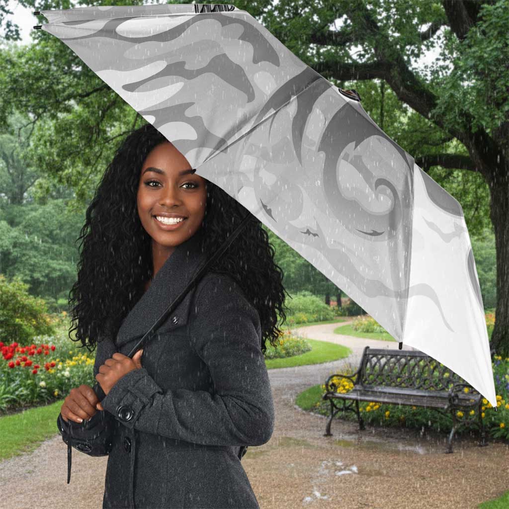 Montford Point Marines Umbrella Flame Fire Military White Camo