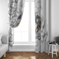 Montford Point Marines Window Curtain Flame Fire Military White Camo