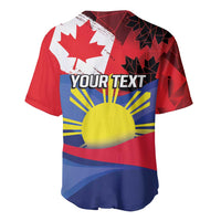 Personalized Canadian Grown With Filipino Roots Baseball Jersey