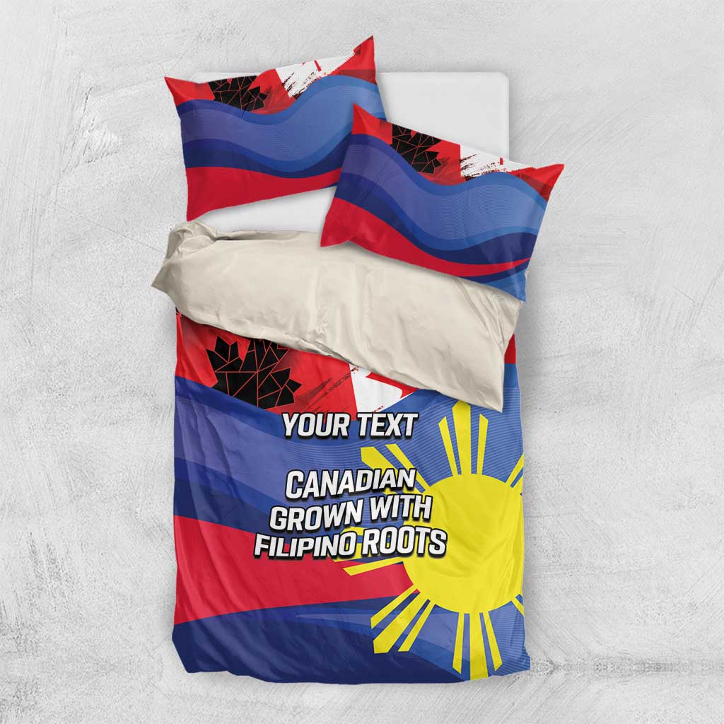 Personalized Canadian Grown With Filipino Roots Bedding Set