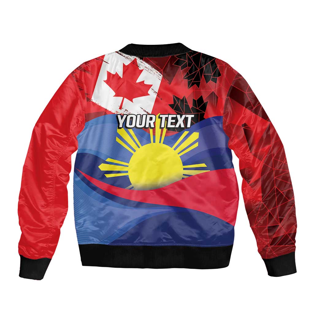 Personalized Canadian Grown With Filipino Roots Bomber Jacket