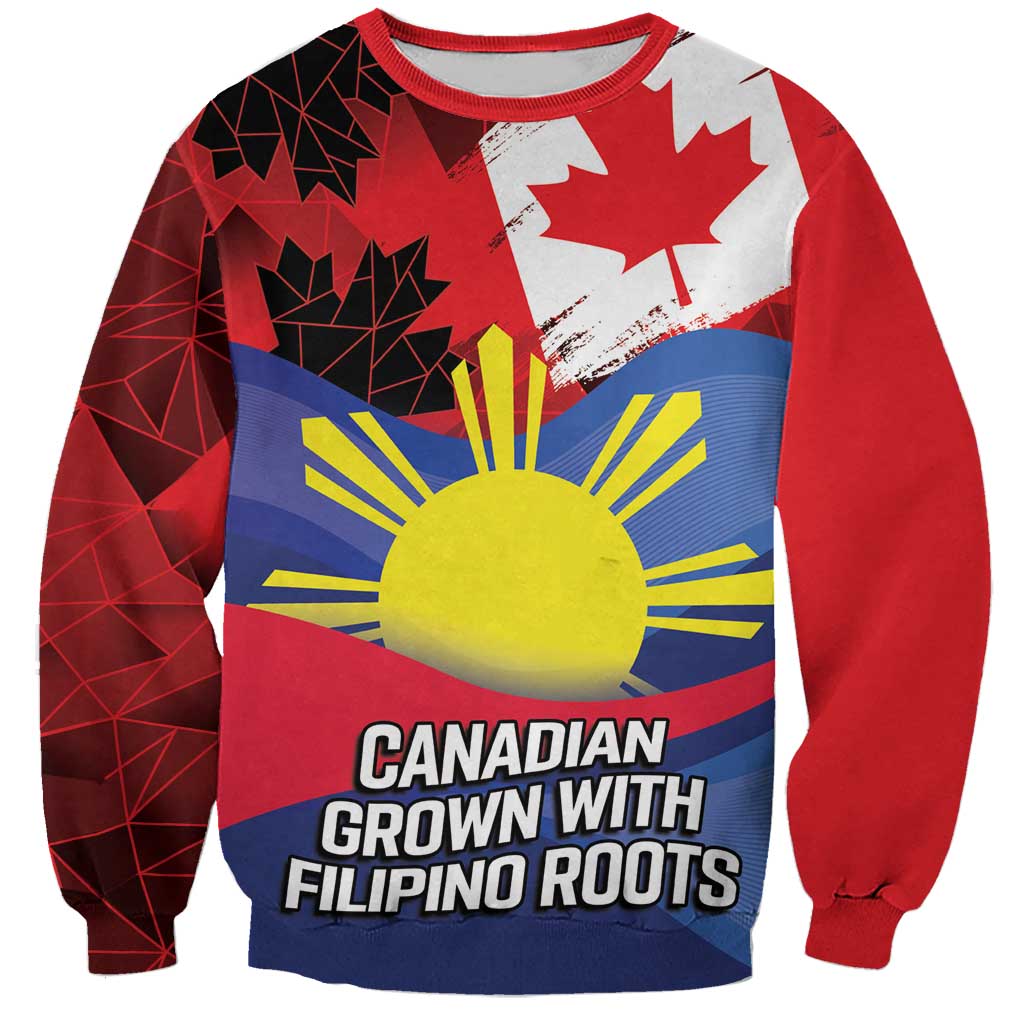 Personalized Canadian Grown With Filipino Roots Sweatshirt