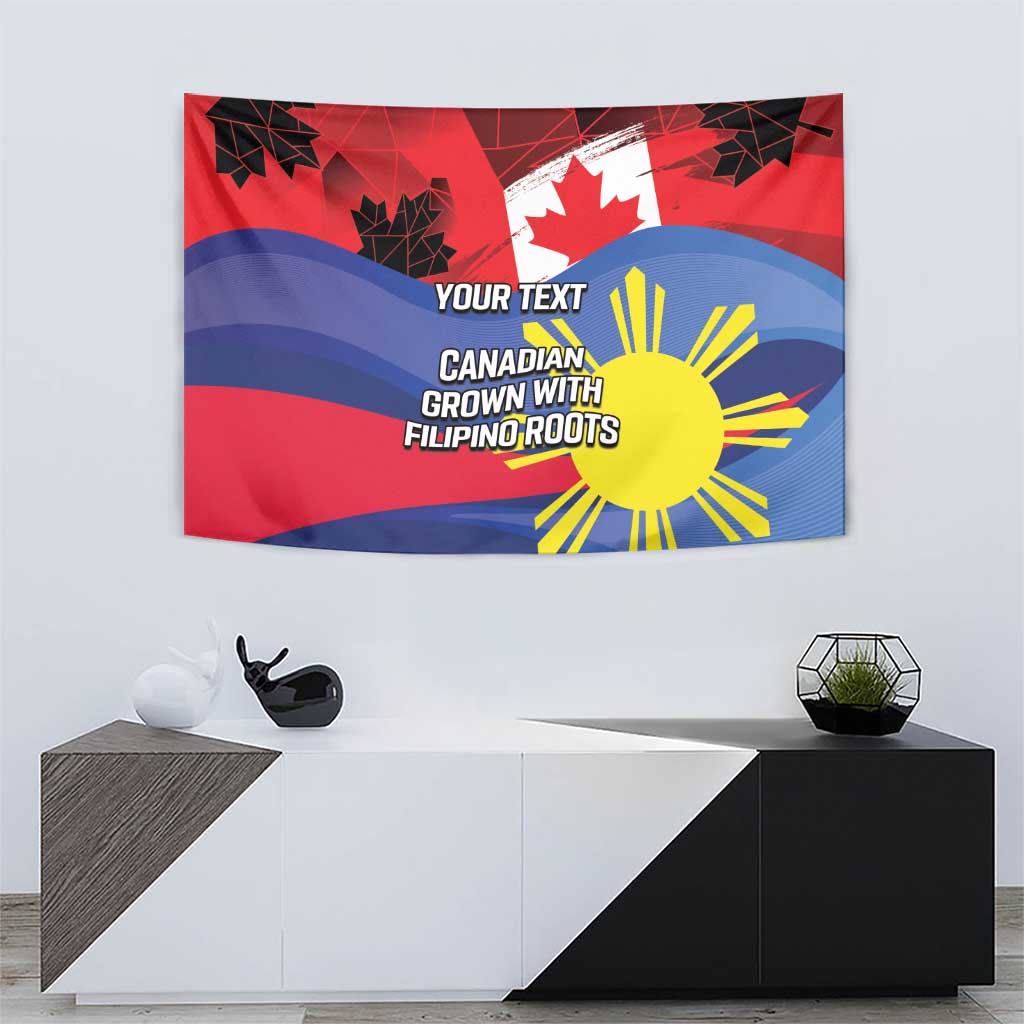 Personalized Canadian Grown With Filipino Roots Tapestry