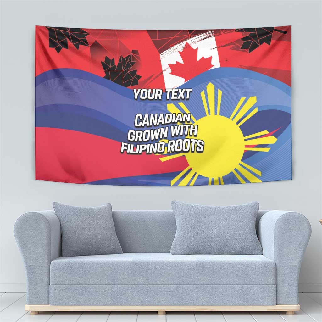 Personalized Canadian Grown With Filipino Roots Tapestry