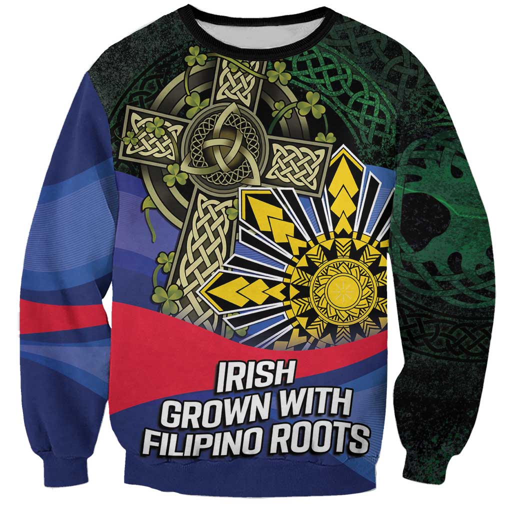 Personalized Irish Grown With Filipino Roots Sweatshirt