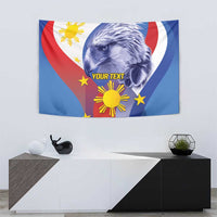 Personalized Philippines Eagle Week Tapestry Filipino Eagle with Flag Motif