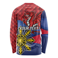 Personalized Welsh Grown With Filipino Roots Long Sleeve Shirt