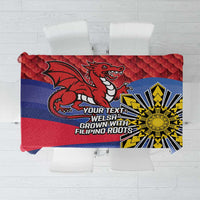 Personalized Welsh Grown With Filipino Roots Tablecloth