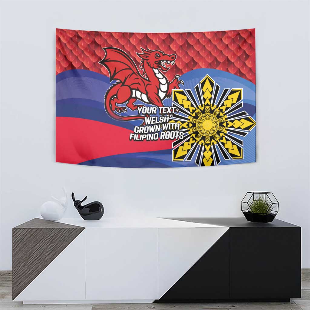 Personalized Welsh Grown With Filipino Roots Tapestry