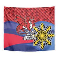 Personalized Welsh Grown With Filipino Roots Tapestry