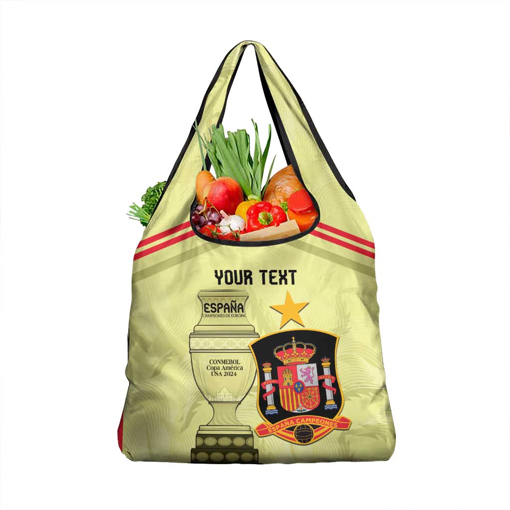 Spain Champions Football Custom Grocery Bag Espana Campeones de Eurropa