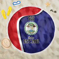 Belize Independence Day Beach Blanket Since 1981 September 21 - Wonder Print Shop