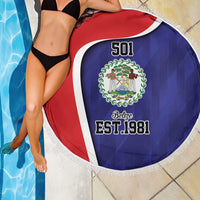 Belize Independence Day Beach Blanket Since 1981 September 21 - Wonder Print Shop