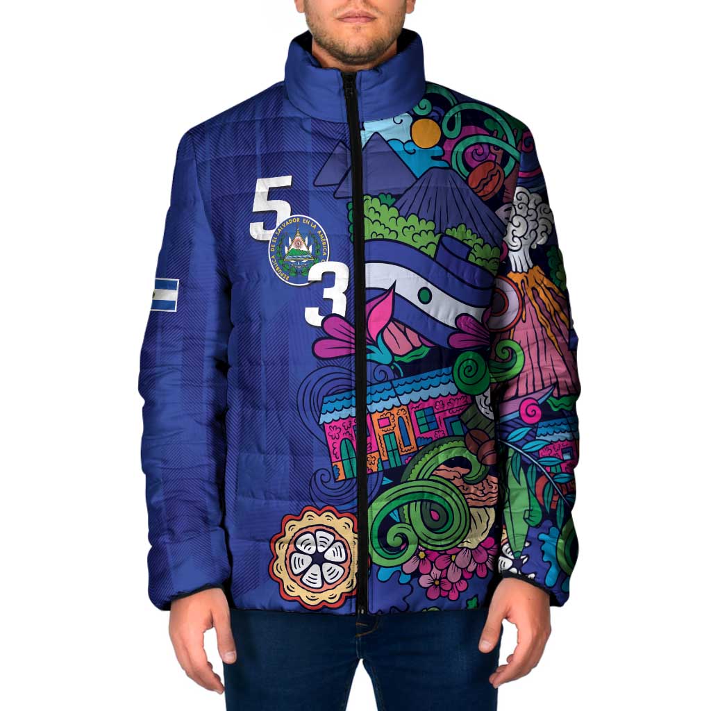 El Salvador Padded Jacket Beauty Local Inspired - Wonder Print Shop