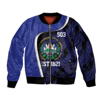 El Salvador Independence Day Bomber Jacket Since 1821 September 15 - Wonder Print Shop