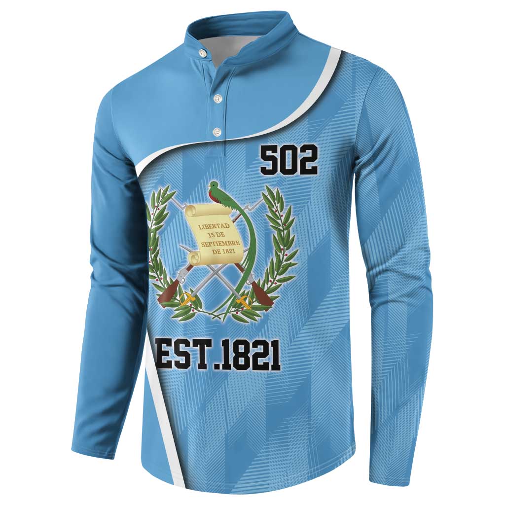 Guatemala Independence Day Button Sweatshirt Since 1821 September 15 - Wonder Print Shop