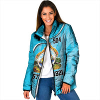 Honduras Independence Day Padded Jacket Since 1821 September 15 - Wonder Print Shop