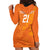 Custom Netherlands Soccer Hoodie Dress Nederlands Vrouwenvoetbalelftal Go World Cup 2023 - Wonder Print Shop