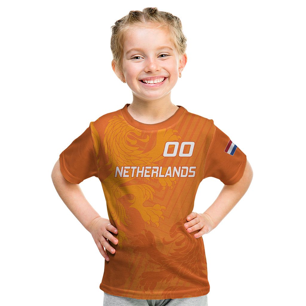 Custom Netherlands Soccer Kid T Shirt Nederlands Vrouwenvoetbalelftal Go World Cup 2023 - Wonder Print Shop