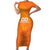 Custom Netherlands Soccer Short Sleeve Bodycon Dress Nederlands Vrouwenvoetbalelftal Go World Cup 2023 - Wonder Print Shop