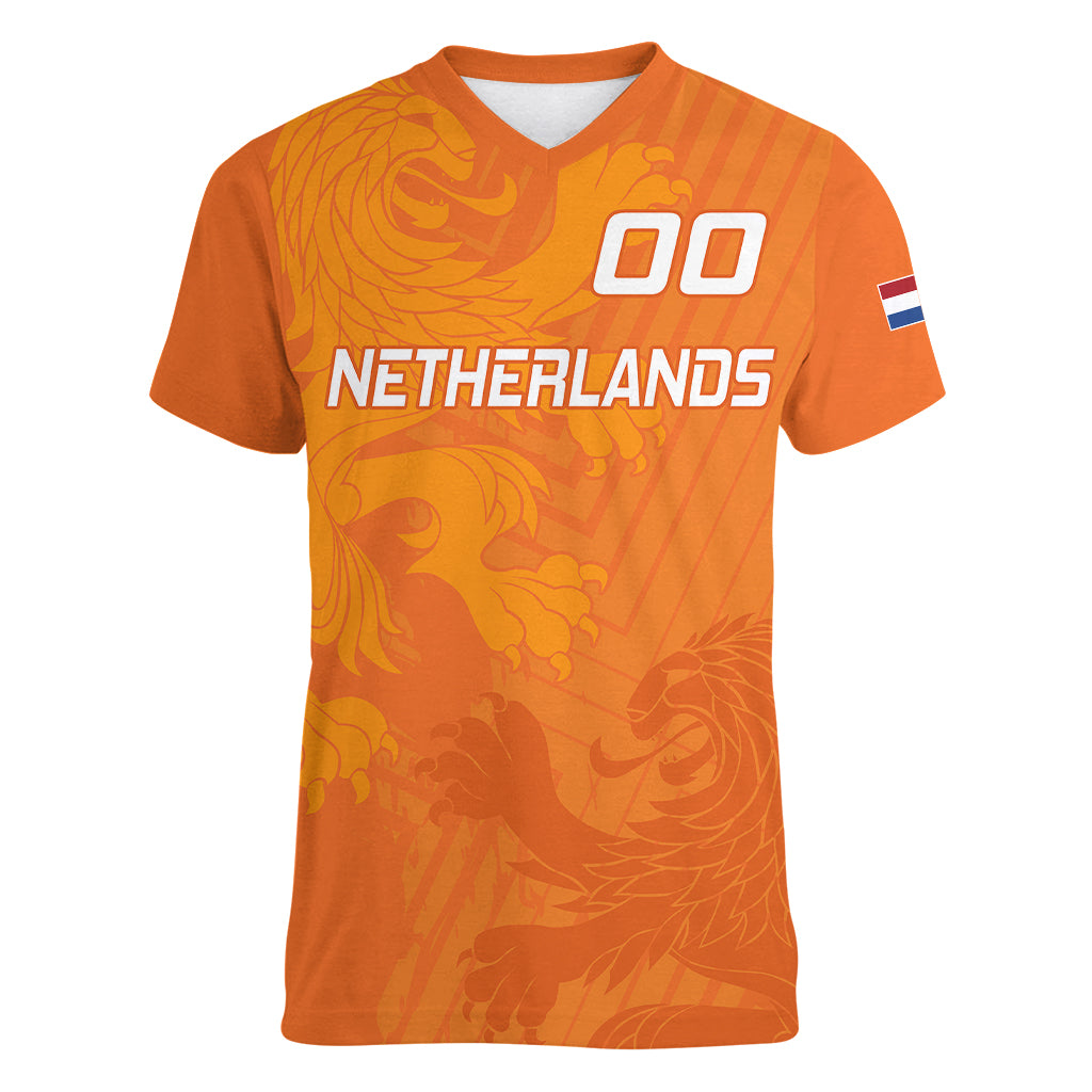 custom-netherlands-soccer-women-v-neck-t-shirt-nederlands-vrouwenvoetbalelftal-go-world-cup-2023