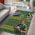 Custom South Africa Rugby Bokke Mascot Area Rug With Flag Style LT9 - Wonder Print Shop