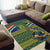 Custom South Africa Rugby Bokke Mascot Area Rug With Flag Style LT9 - Wonder Print Shop