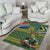 Custom South Africa Rugby Bokke Mascot Area Rug With Flag Style LT9 - Wonder Print Shop