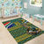 Custom South Africa Rugby Bokke Mascot Area Rug With Flag Style LT9 - Wonder Print Shop