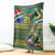 Custom South Africa Rugby Bokke Mascot Blanket With Flag Style