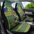 Custom South Africa Rugby Bokke Mascot Car Seat Cover With Flag Style LT9 - Wonder Print Shop