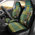 Custom South Africa Rugby Bokke Mascot Car Seat Cover With Flag Style LT9 - Wonder Print Shop